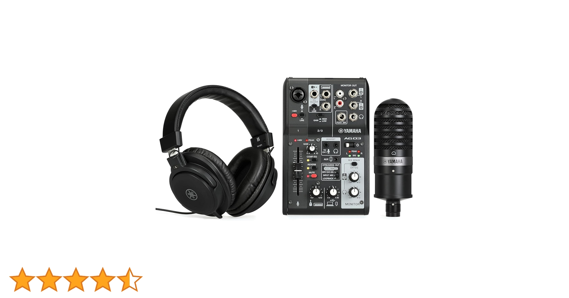 Amazon | Yamaha AG03MK2 ブラックライブストリーミングキット